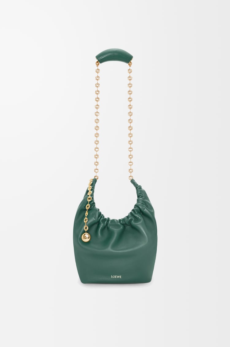 LOEWE Small Squeeze bag in mellow nappa lambskin Vetiver