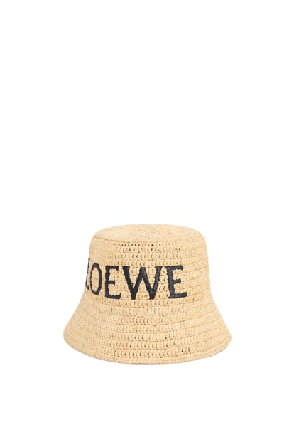 LOEWE Bucket hat in raffia Natural