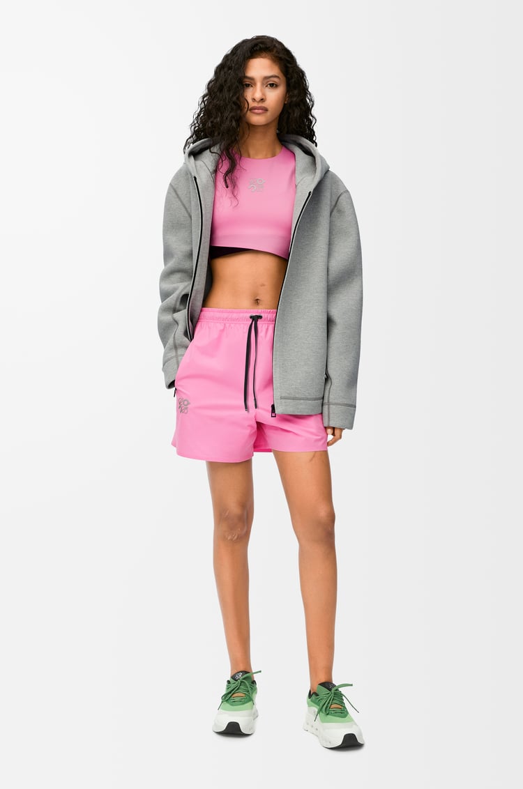 LOEWE Sudadera con capucha en tejido técnico Gris Jaspeado
