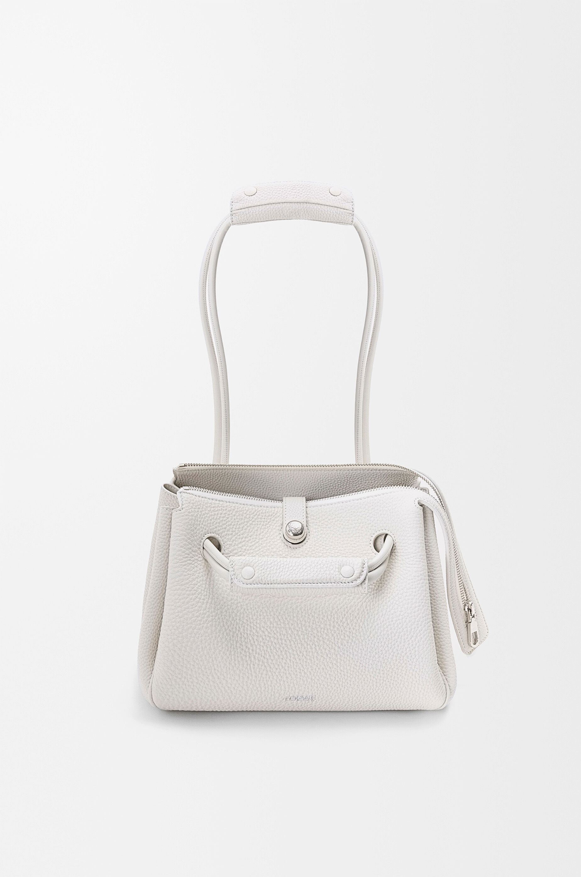 スピード配送◆送込【LOEWE】スモール*マドリードバッグ Small Madrid bag in supple grained calfskin White - LOEWE