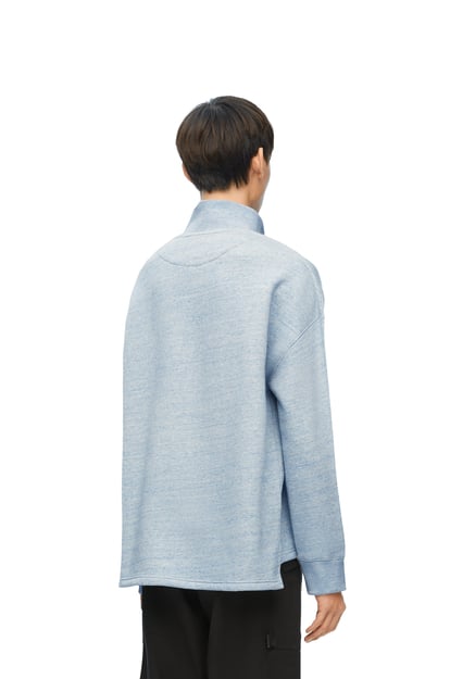LOEWE High neck sweatshirt in cotton Blue Melange plp_rd