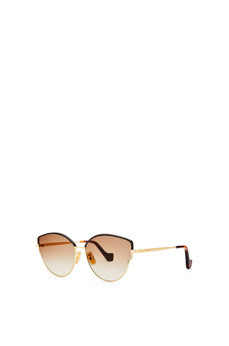LOEWE Metal butterfly sunglasses Gradient Brown/Endura Gold pdp_rd