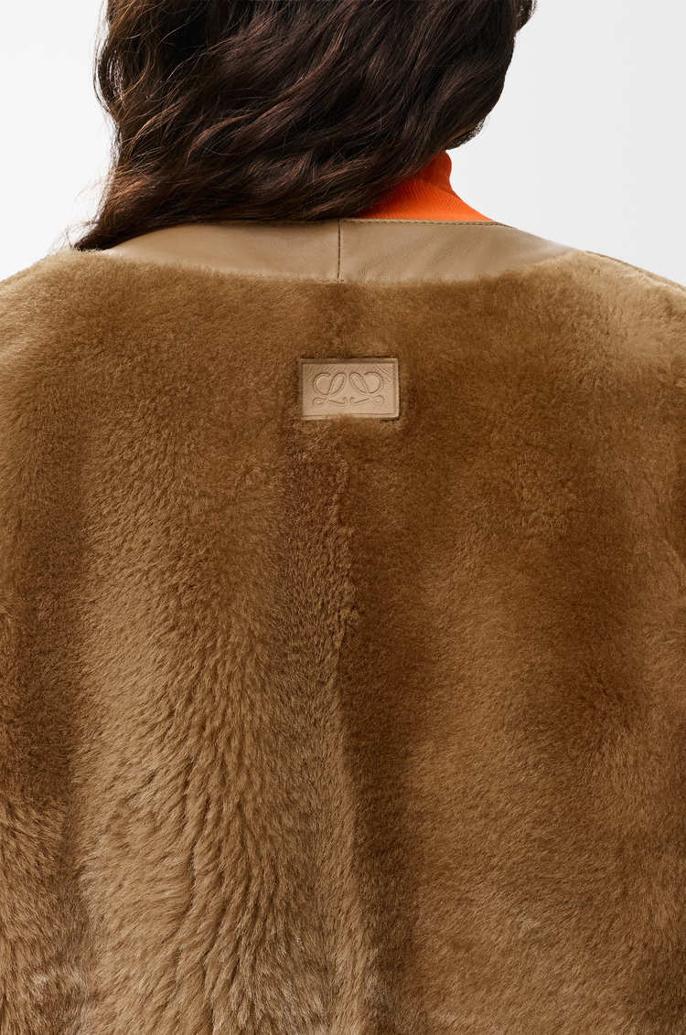 LOEWE Cárdigan en lana de oveja Camel