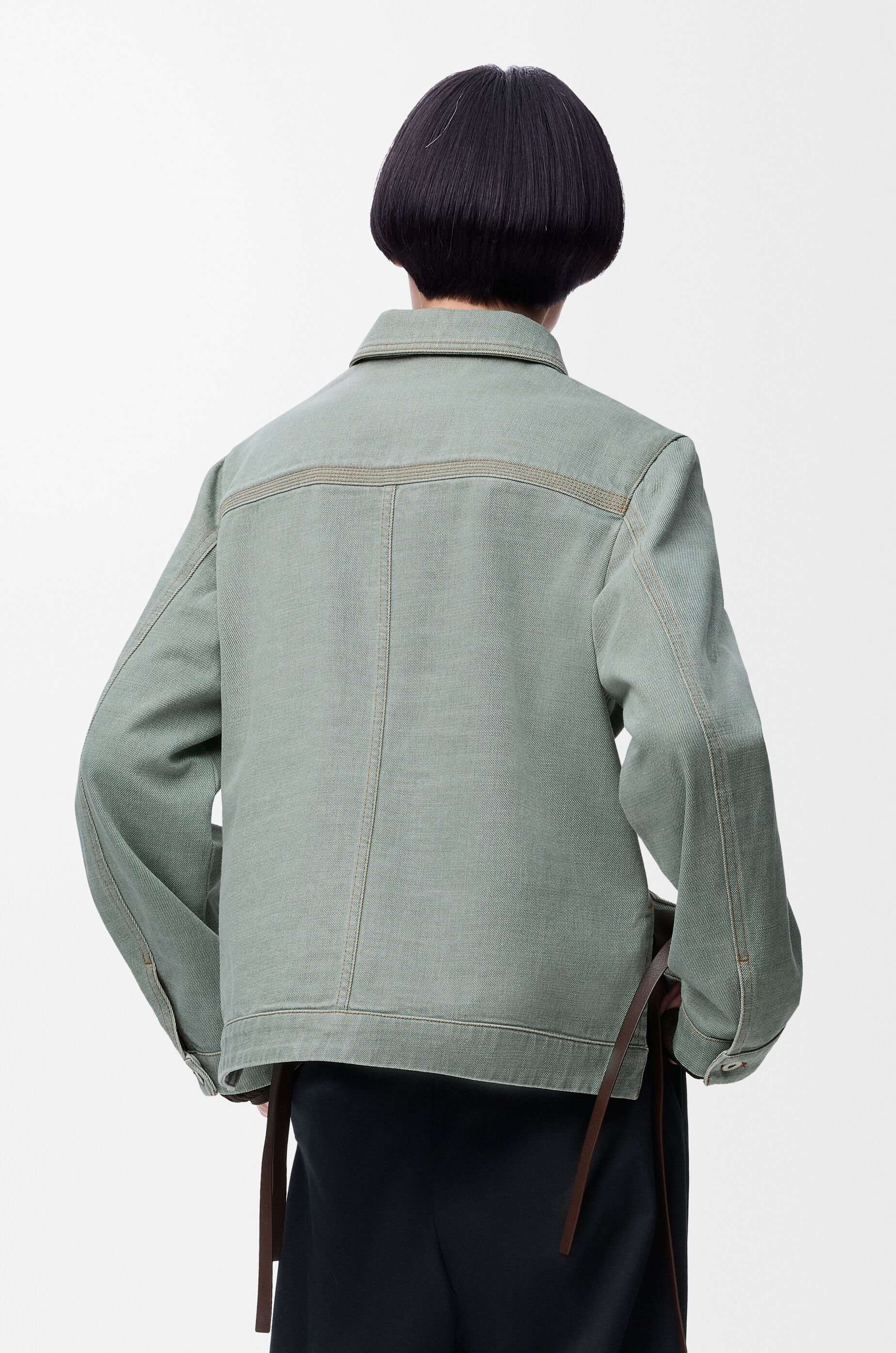 新作*LOEWE*アナグラムロゴ デニムジャケット カーキグリーン ロエベ LOEWE LOEWE デニムジャケット ANAGRAM S359Y50X71
