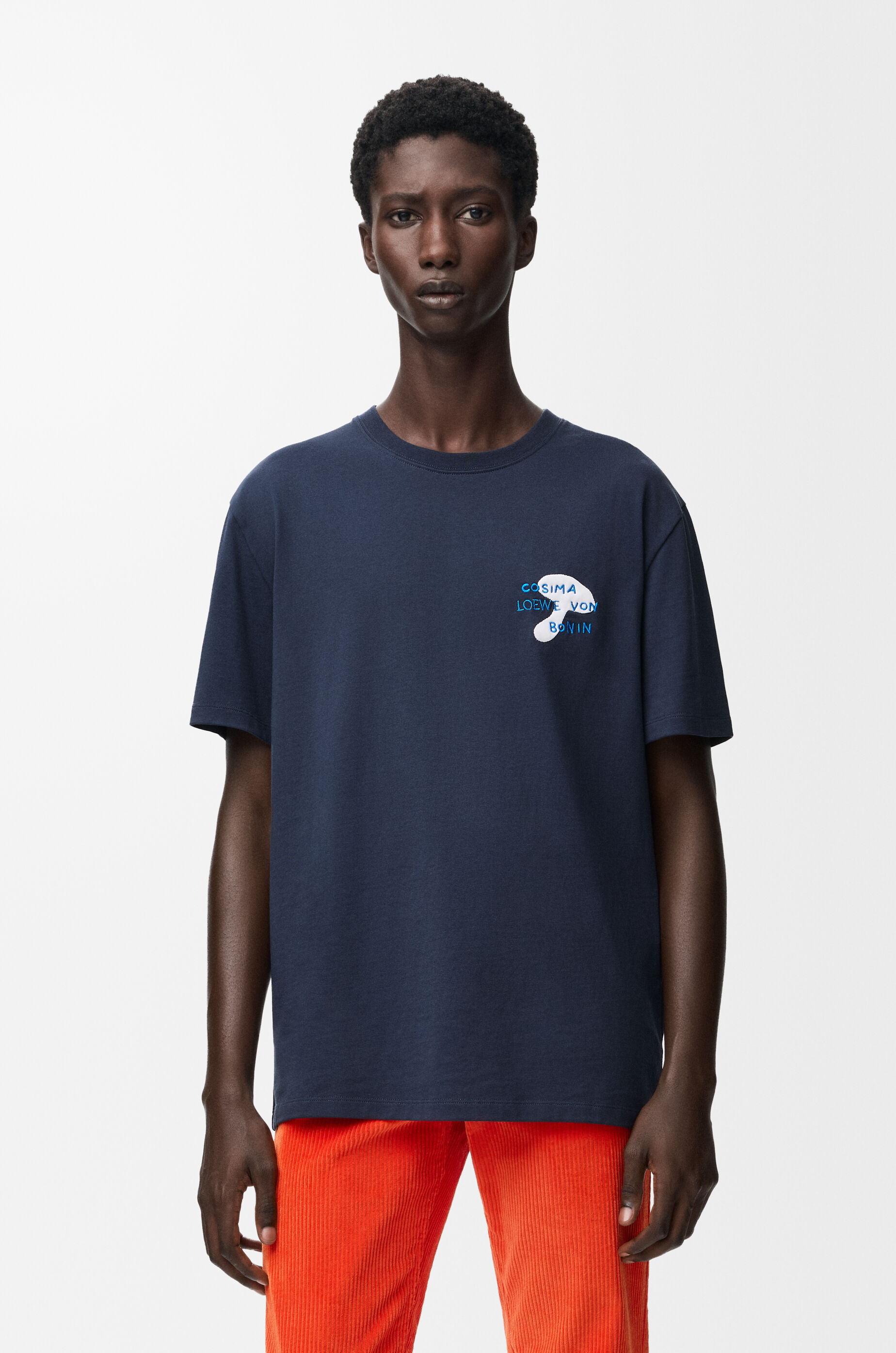 リラックスフィット Tシャツ（コットン） ブルー - ロエベ 日本 公式サイト
