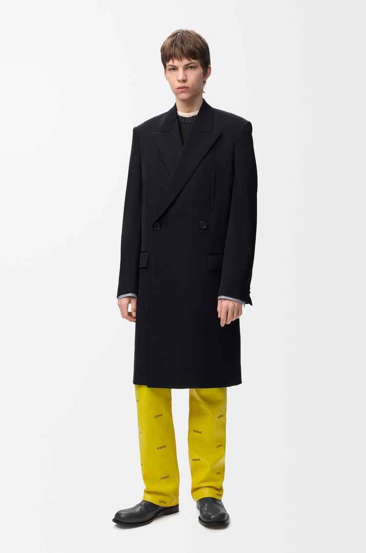 LOEWE Coat in wool Dark Navy