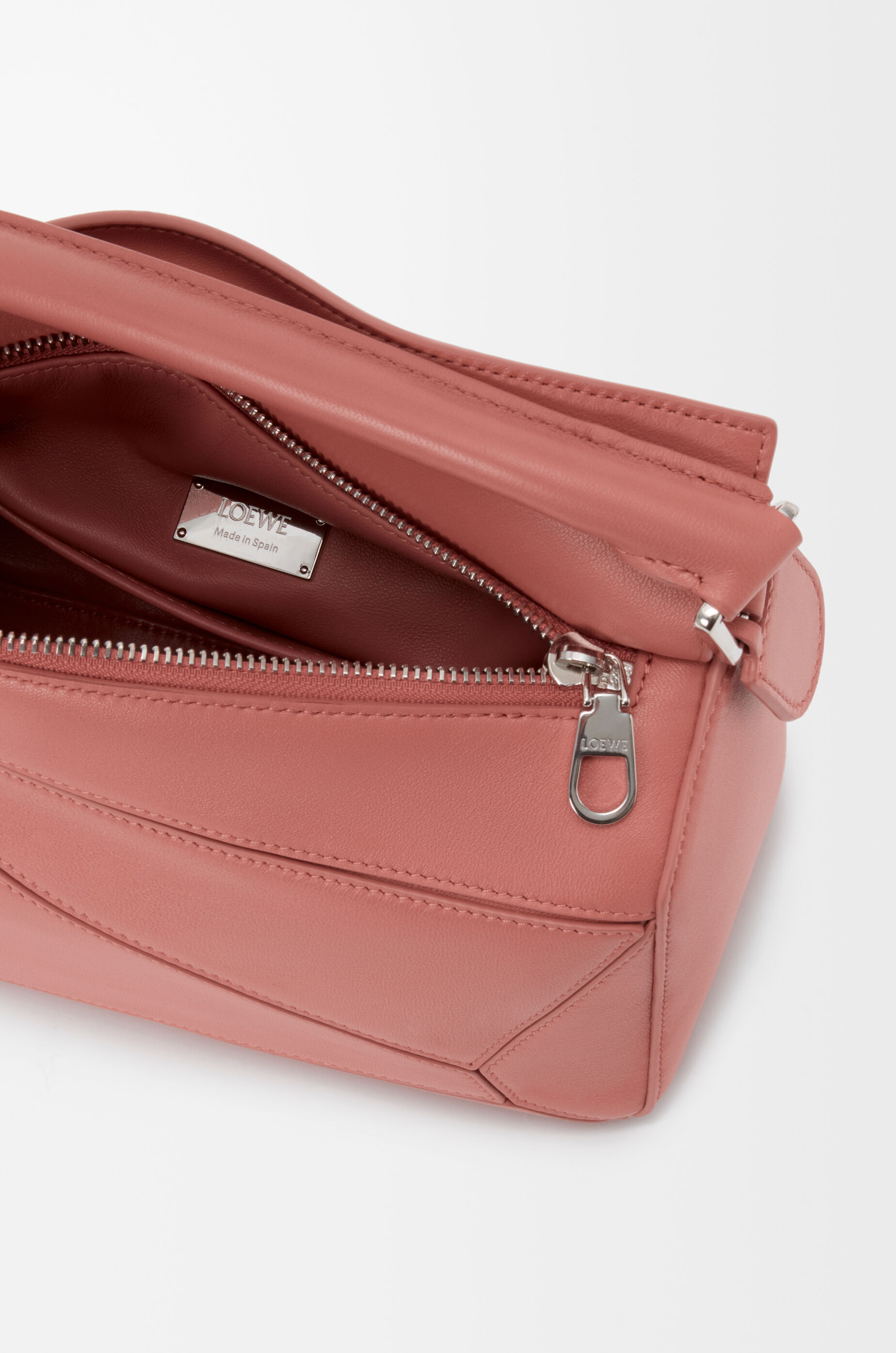 LOEWE Small Featherlight Puzzle bag in nappa lambskin Blush