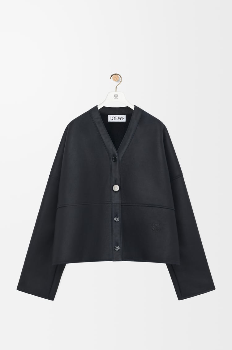 LOEWE Cárdigan en lana de oveja Azul Marino