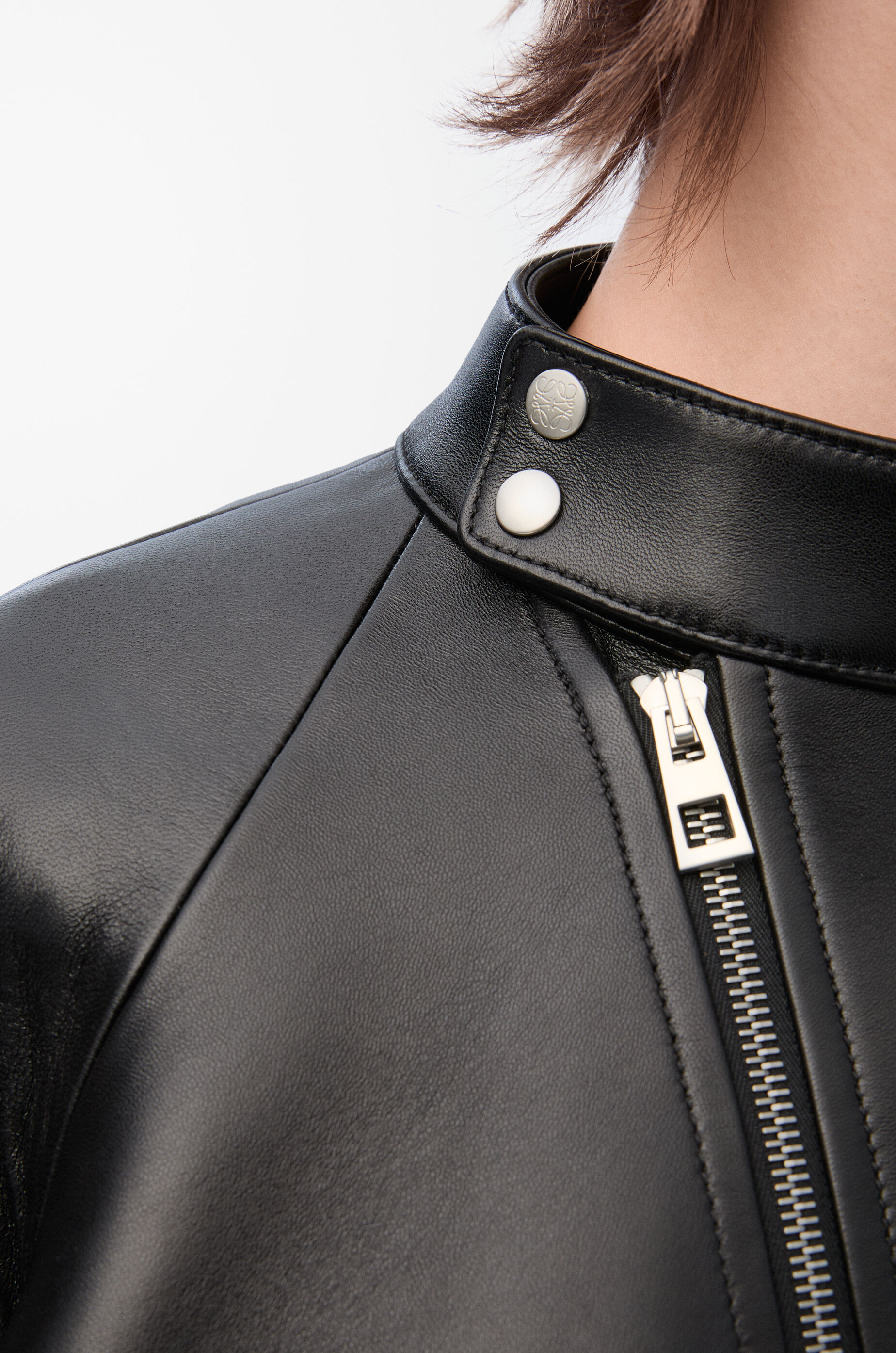 Trapeze jacket in nappa lambskin Black - LOEWE