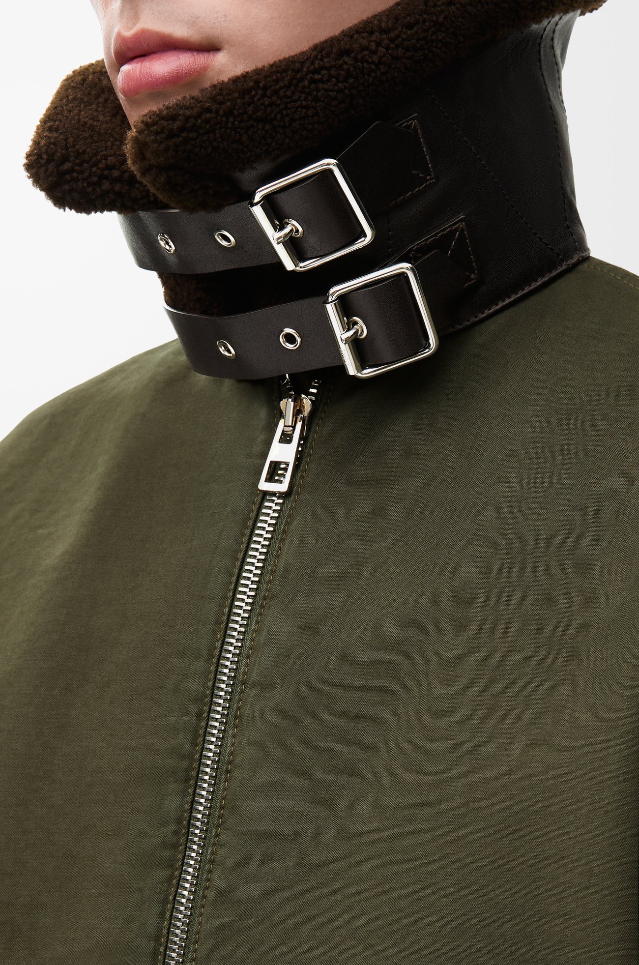 LOEWE Jacket in cotton Khaki Green