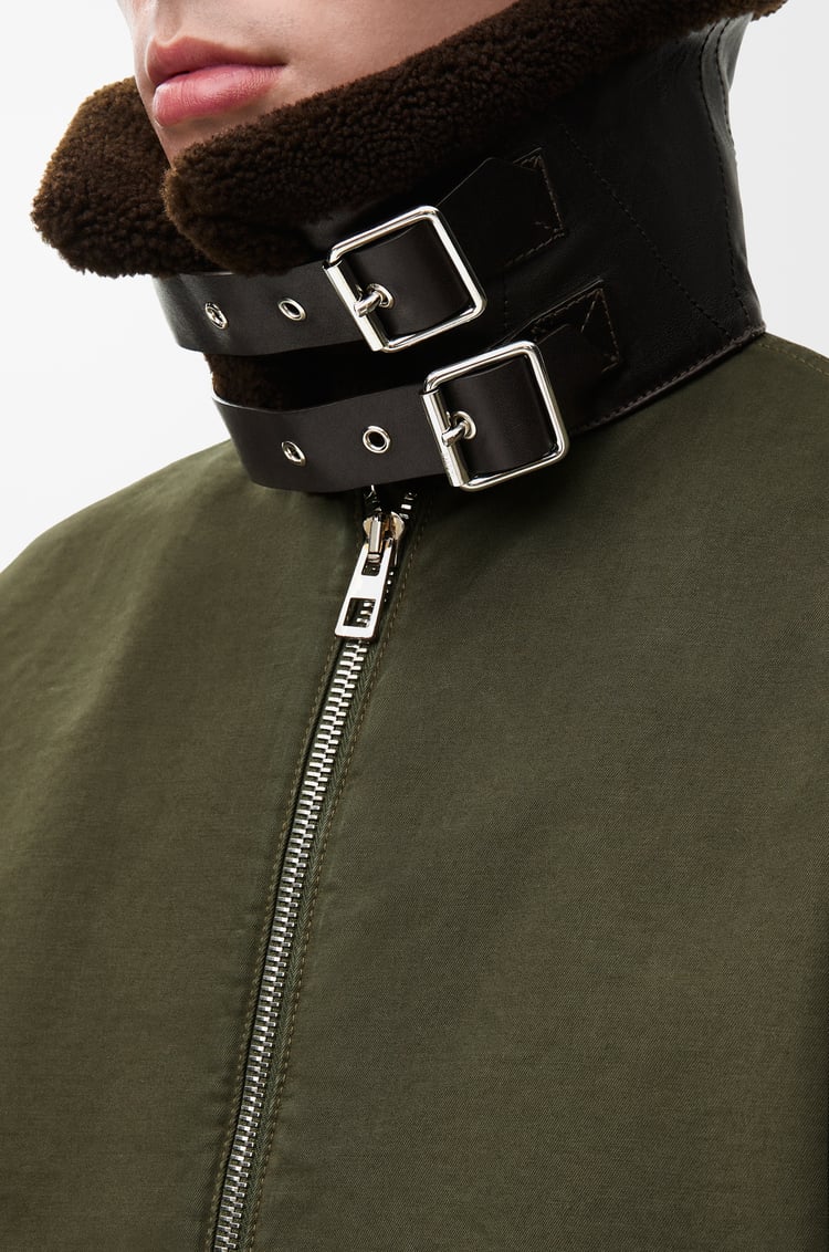 LOEWE Jacket in cotton Khaki Green