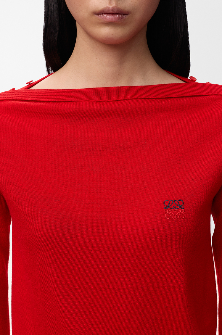 LOEWE Jersey en lana merina Rojo