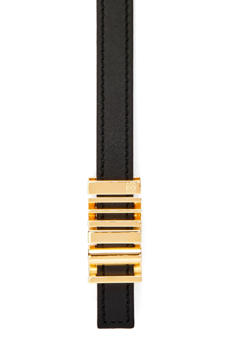 LOEWE LOEWE graphic belt in classic calfskin Black/Gold