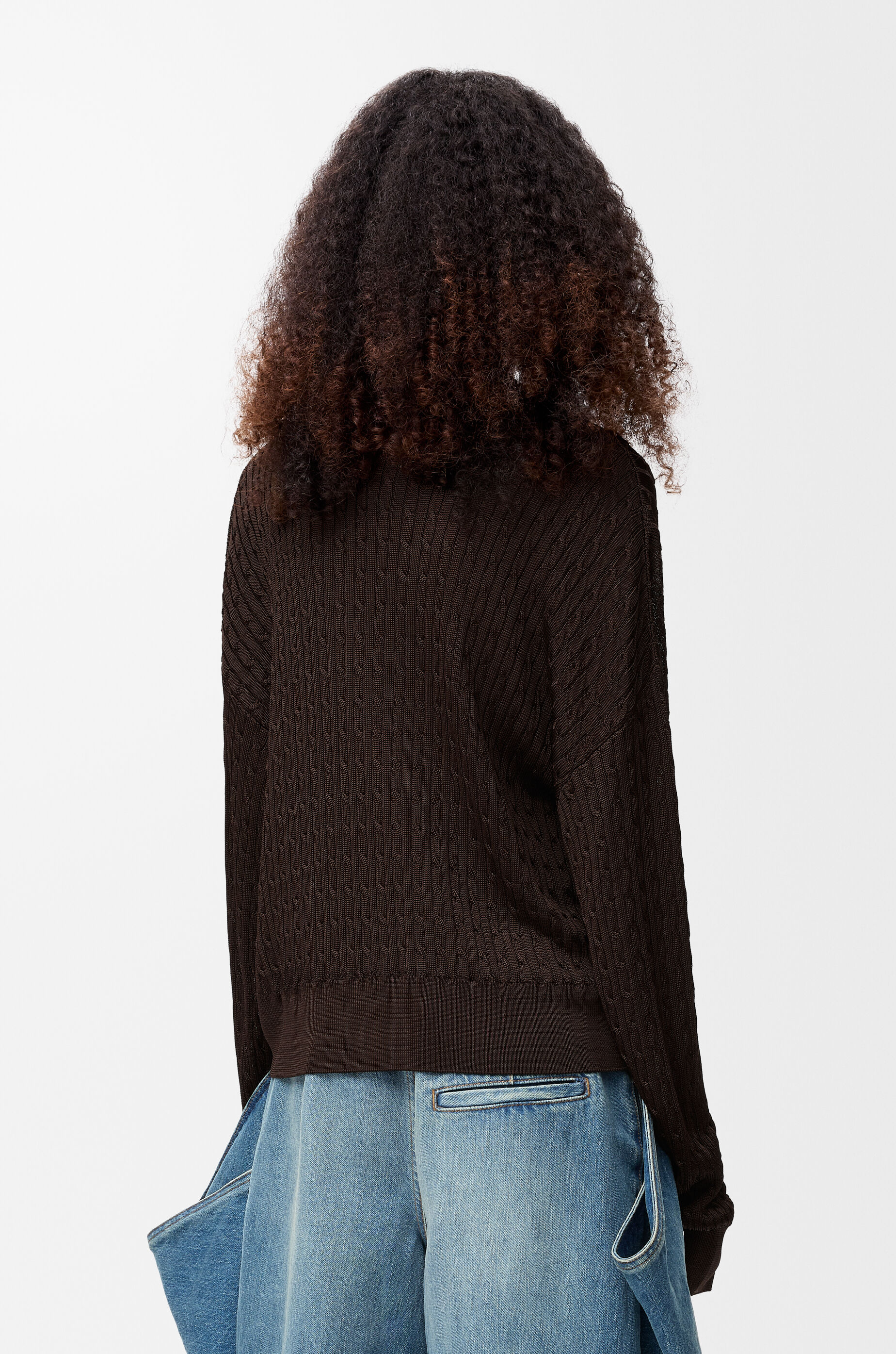 LOEWE ブラウン Vネック カーディガン LOEWE ブラウン Vネック カーディガン ブラウン（茶色）系 LOEWE