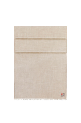 LOEWE 70 x 200 cm ロエベ アナグラム スカーフ（カシミヤ） ベージュ plp_rd