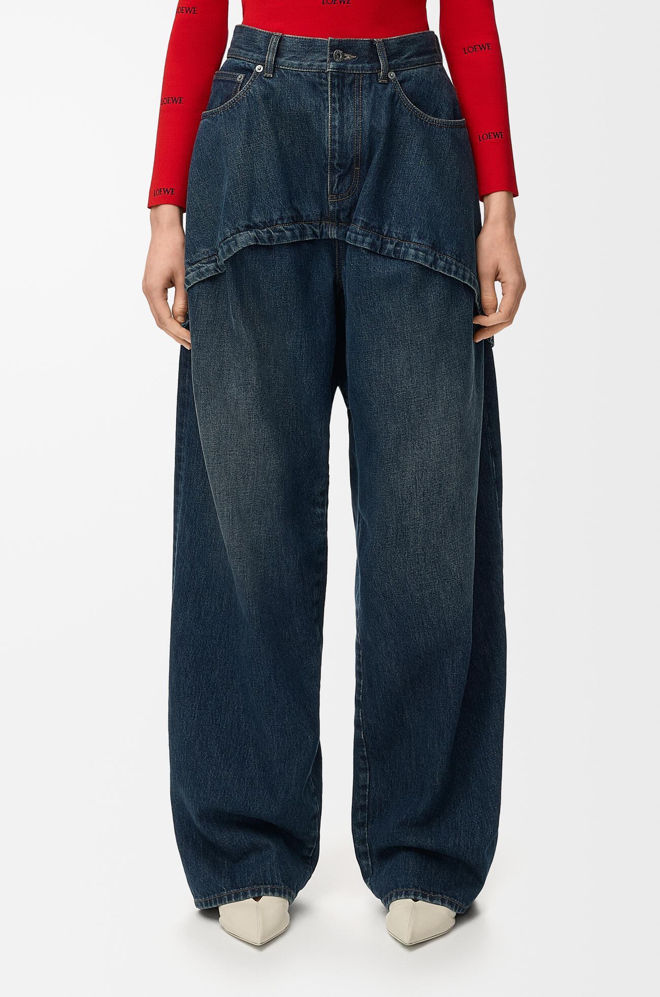 LOEWE Pantalón vaquero en denim Azul Oscuro