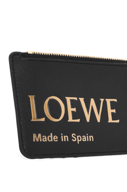 LOEWE Embossed LOEWE coin cardholder in shiny nappa calfskin Black plp_rd