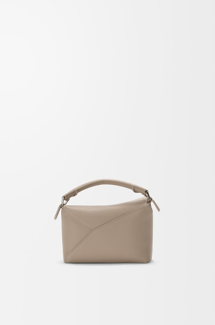 LOEWE Mini Puzzle Edge bag in soft grained calfskin Clay