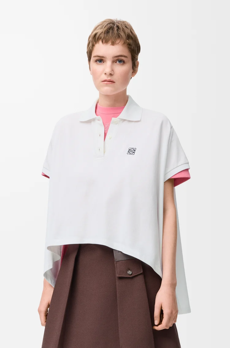 LOEWE Polo in cotton White