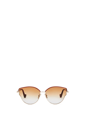 LOEWE Metal butterfly sunglasses Brown Degrade/Rose Gold plp_rd