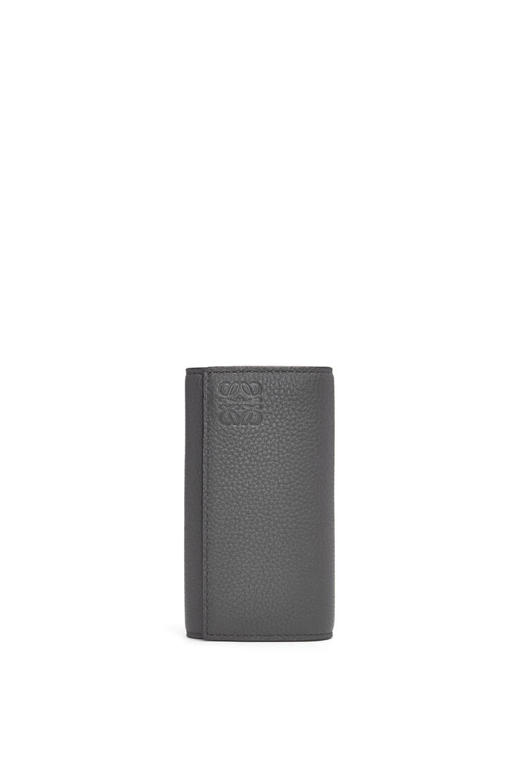 LOEWE Key case in soft grained calfskin Anthracite