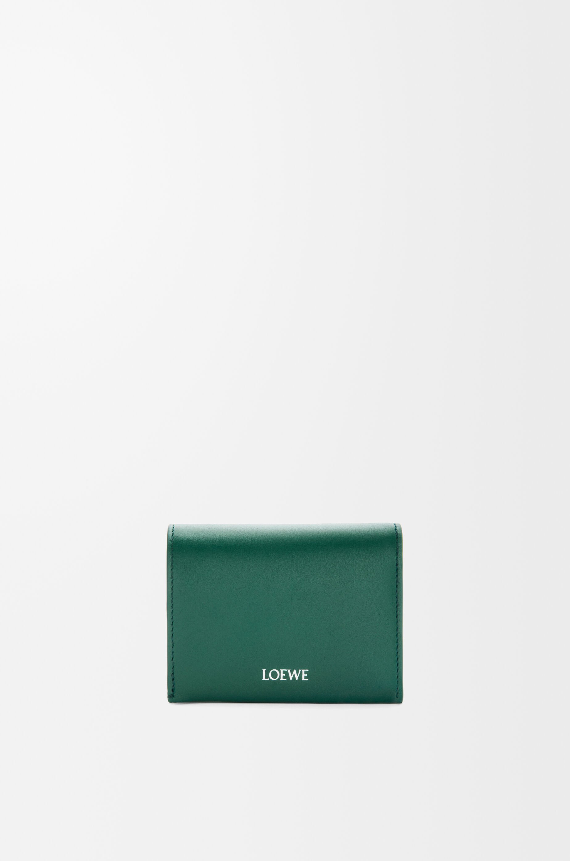 Trifold zip wallet in shiny nappa calfskin Black - LOEWE