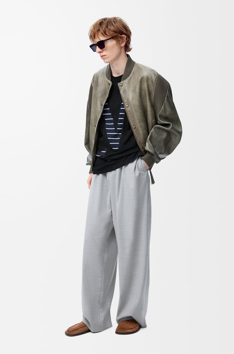 LOEWE Camiseta de corte holgado en algodón Negro
