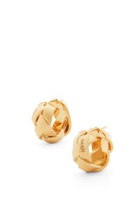 LOEWE Nest hoop earrings in sterling silver Gold