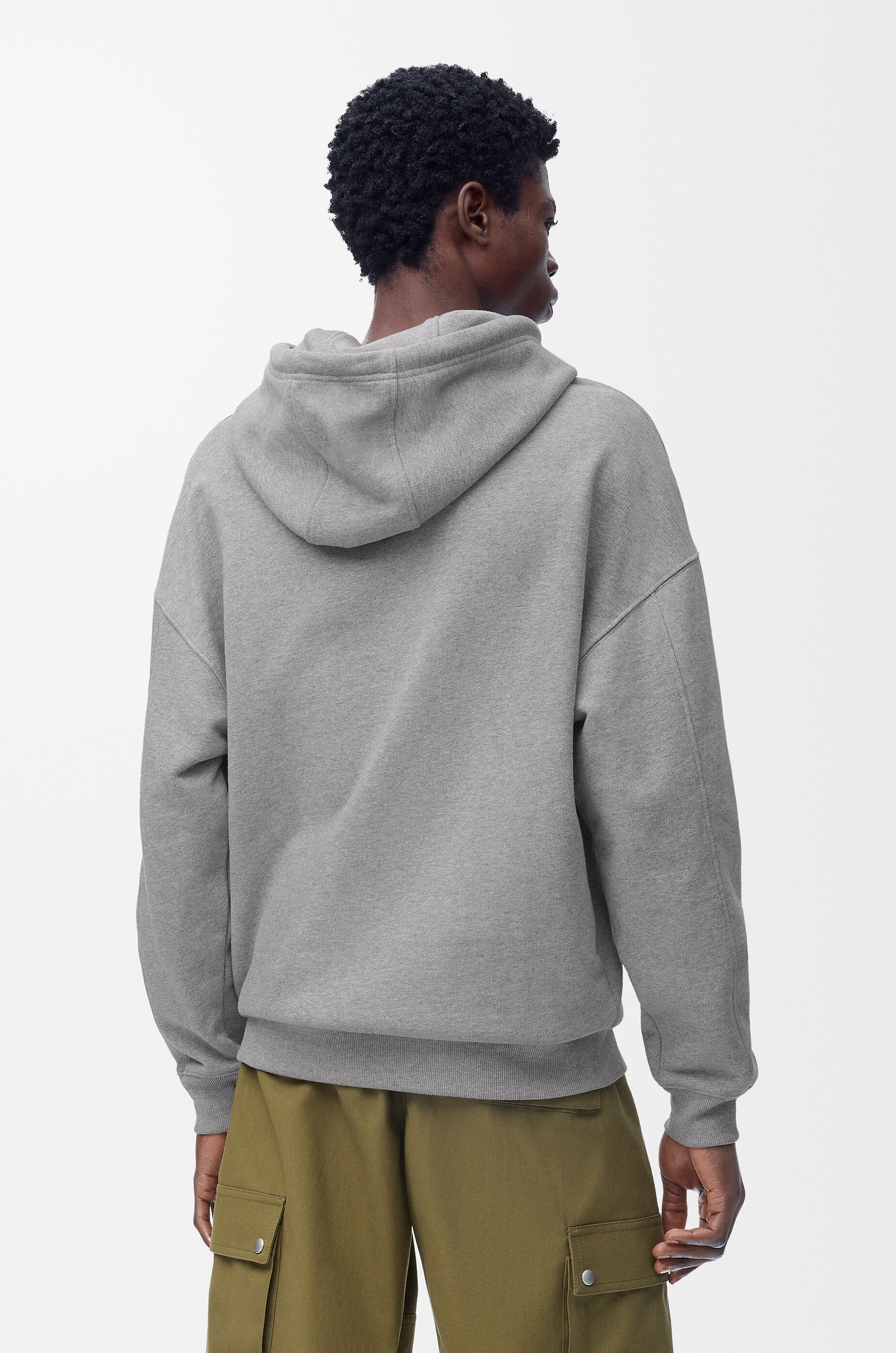 ロエベ リラックスフィットフーディー(コットン) リラックスフィット フーディー（コットン） グレー - LOEWE