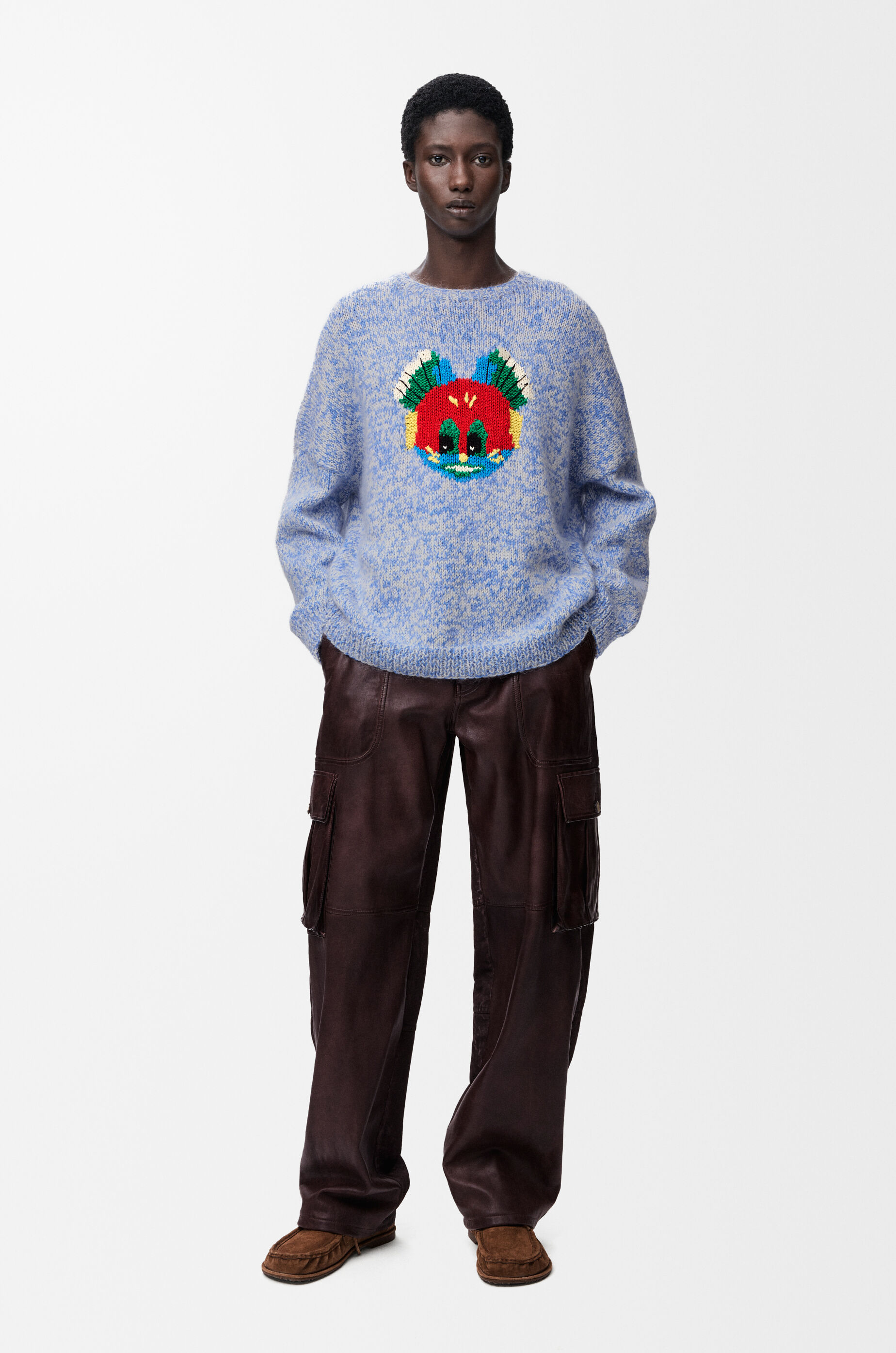 セーター（ウール&モヘアブレンド） ブルー - LOEWE