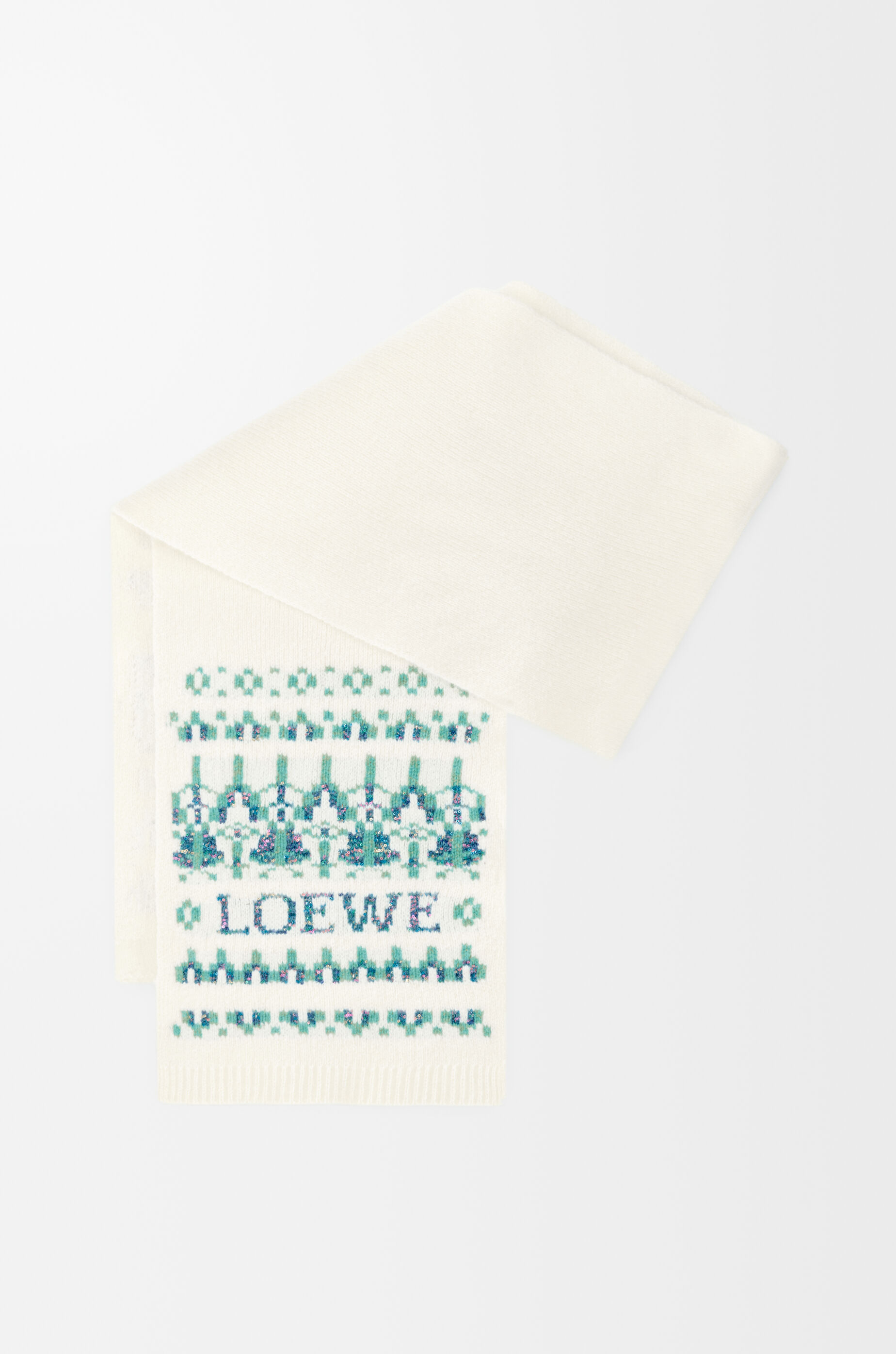 スカーフ（ウールブレンド） ホワイト - LOEWE