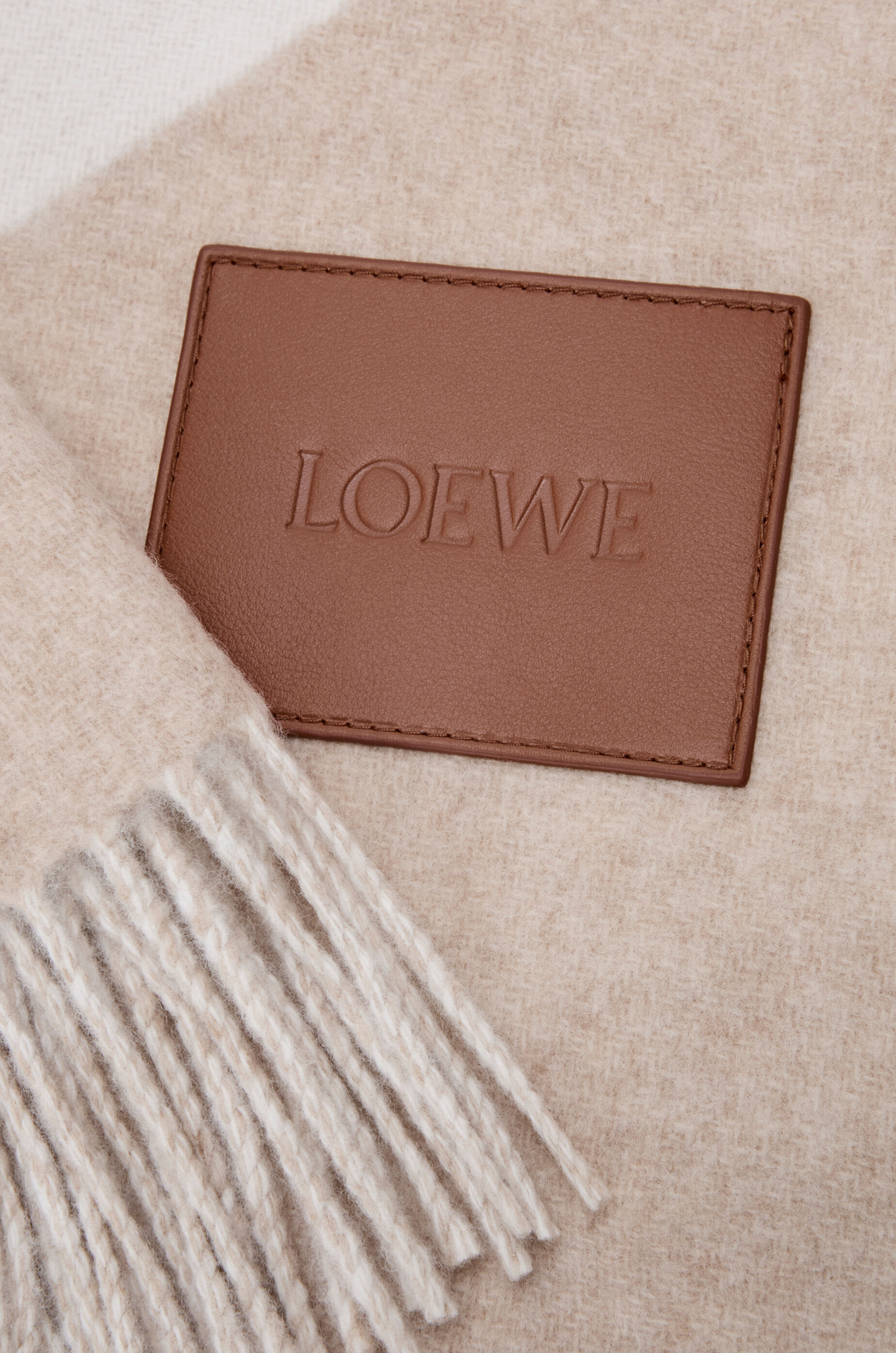 ブランケット（ウール&カシミヤ） ベージュ - LOEWE Japan official
