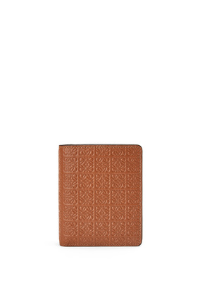 LOEWE Compact zip wallet in embossed silk calfskin Tan