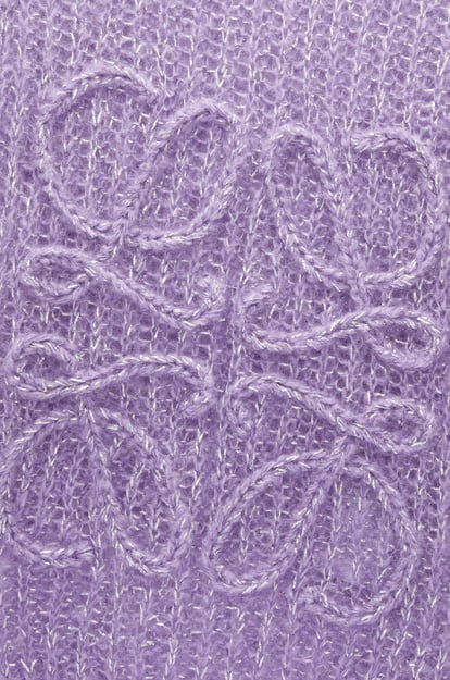 LOEWE Anagram scarf in mohair blend Parma Violet plp_rd