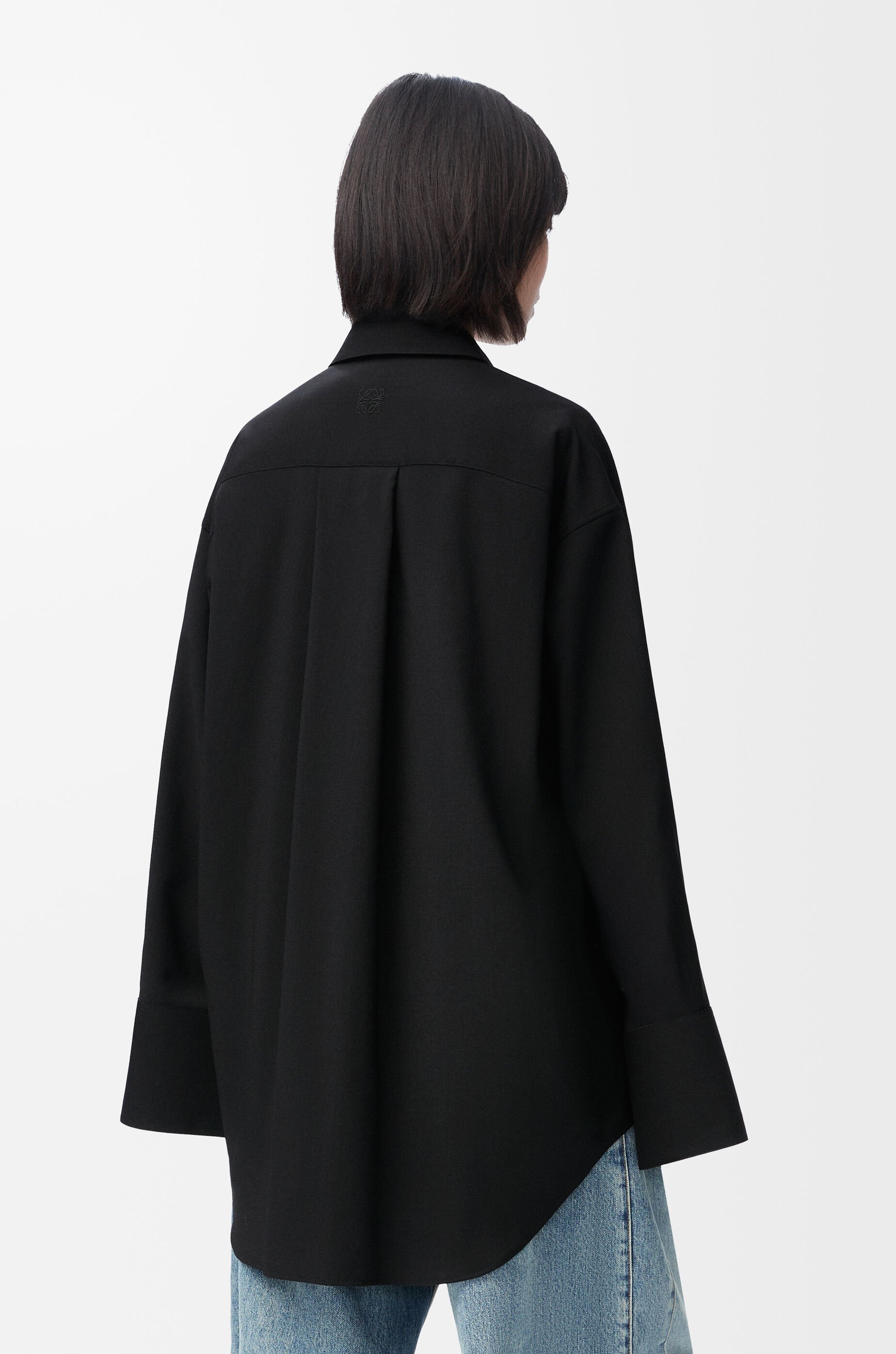 Shirt in wool Black - LOEWE