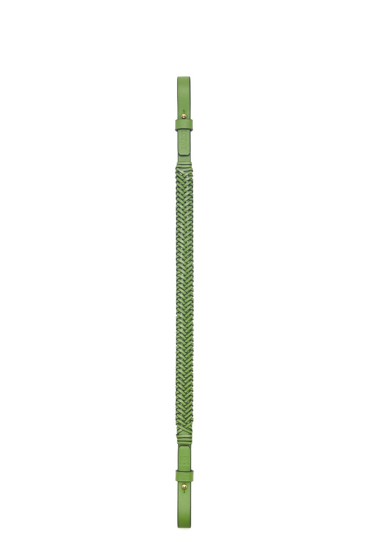 LOEWE Arrow short strap in calfskin Spring Green