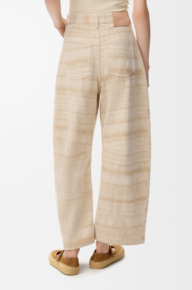 LOEWE Jeans Barrel in denim Sabbia