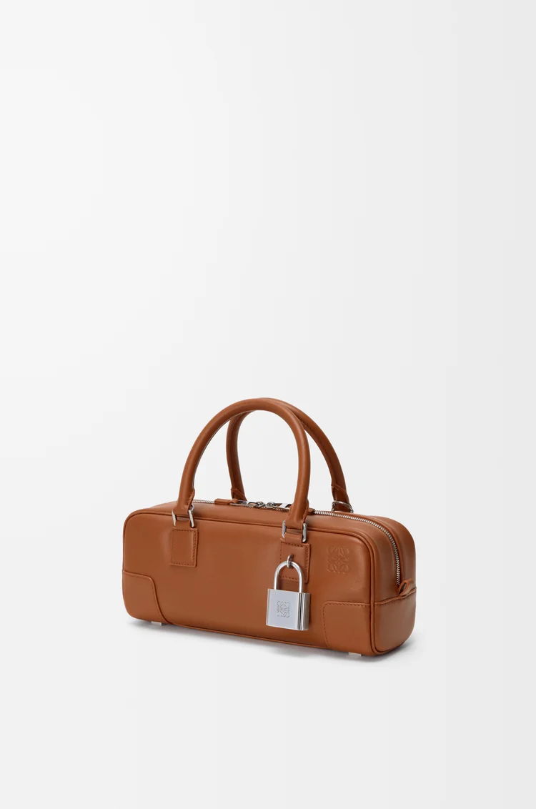 LOEWE 亮面牛皮革 Amazona 23 Cropped 手袋 松鼠棕