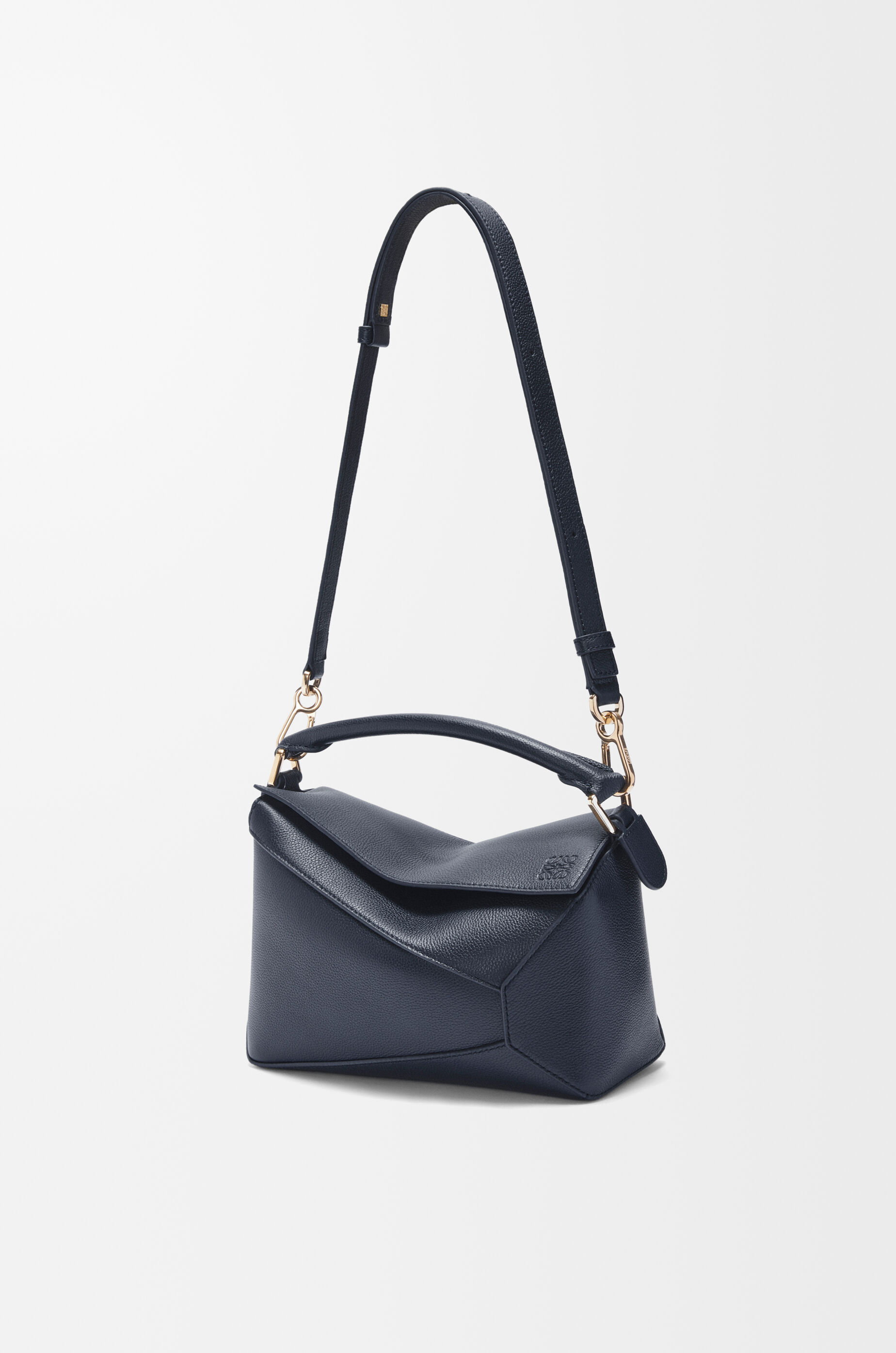 Small Puzzle Edge bag in soft grained calfskin Blue - LOEWE