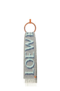 LOEWE LOEWE scarf in wool and mohair Grey/Blue