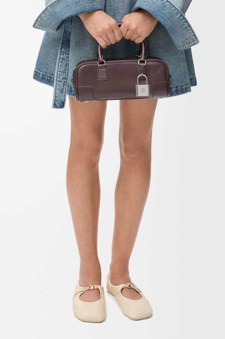 LOEWE アマソナ23 クロップド バッグ（シャイニーカーフ） ダークブラウニー