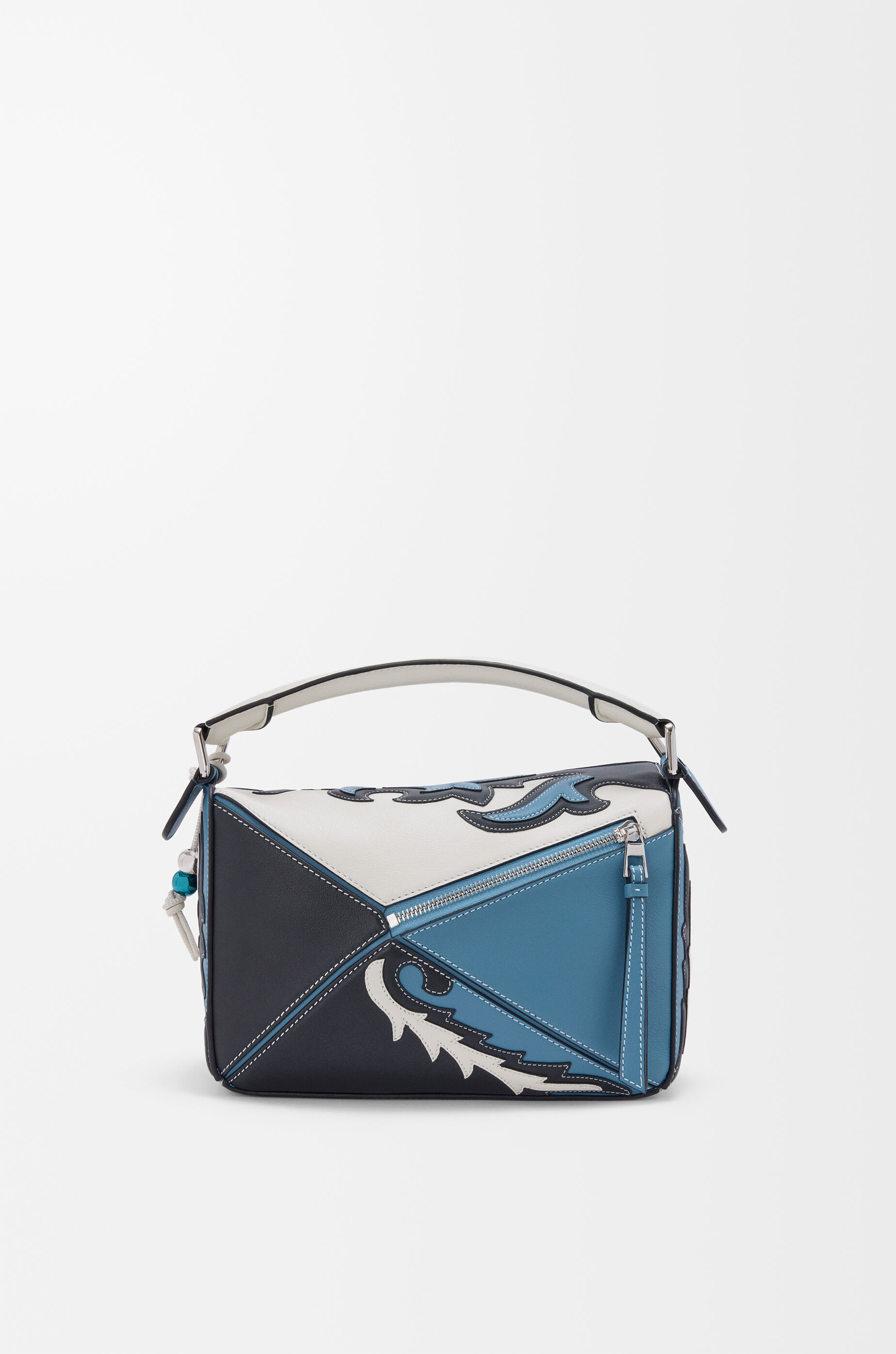 Puzzle 10 Cowboy re-edition bag in classic calfskin Black