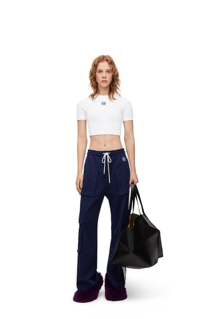 LOEWE Cropped top in cotton White plp_rd