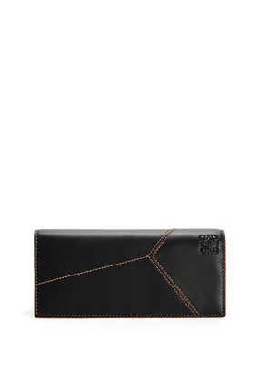 LOEWE Puzzle stitches long horizontal wallet in smooth calfskin Black