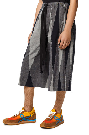 LOEWE Patchwork shorts in cotton Multicolor plp_rd
