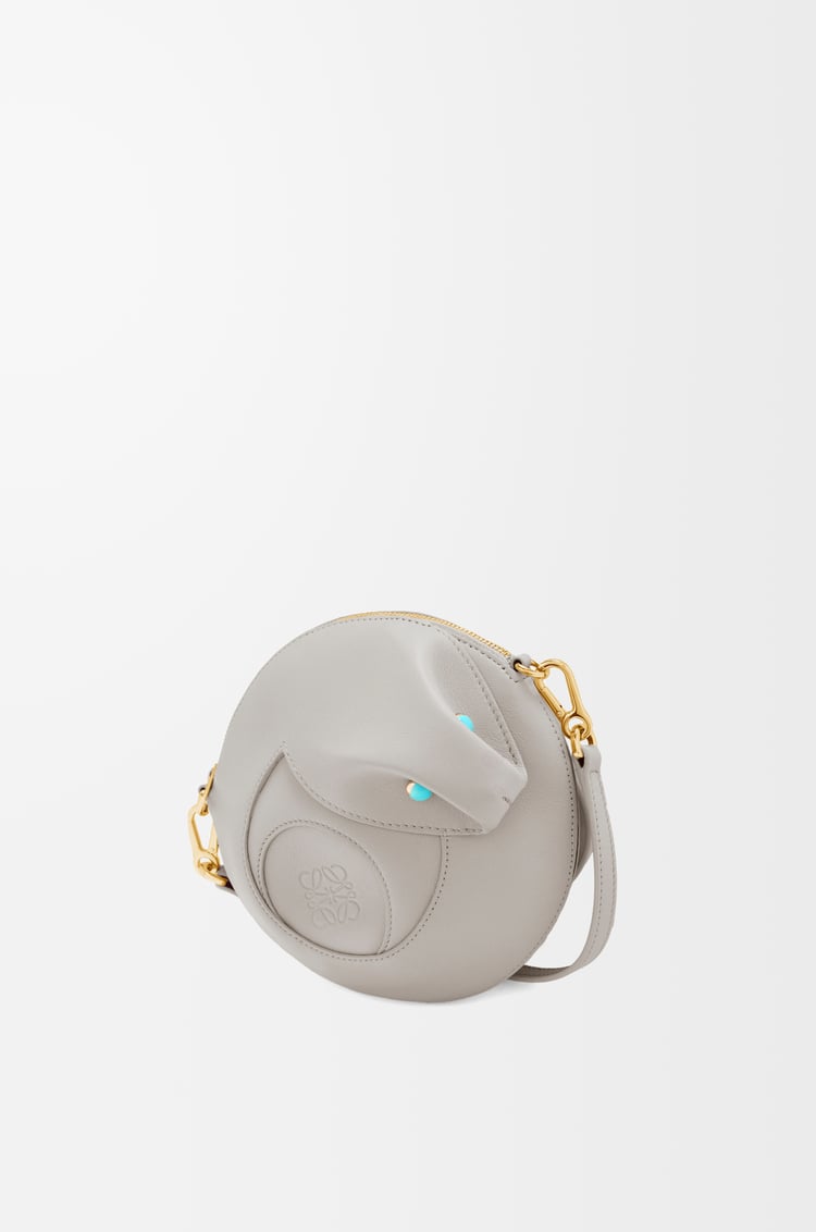 LOEWE 光滑牛皮革蛇形手袋 银灰色