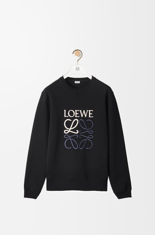 LOEWE LOEWE Anagram regular fit sweatshirt in cotton Black plp_rd
