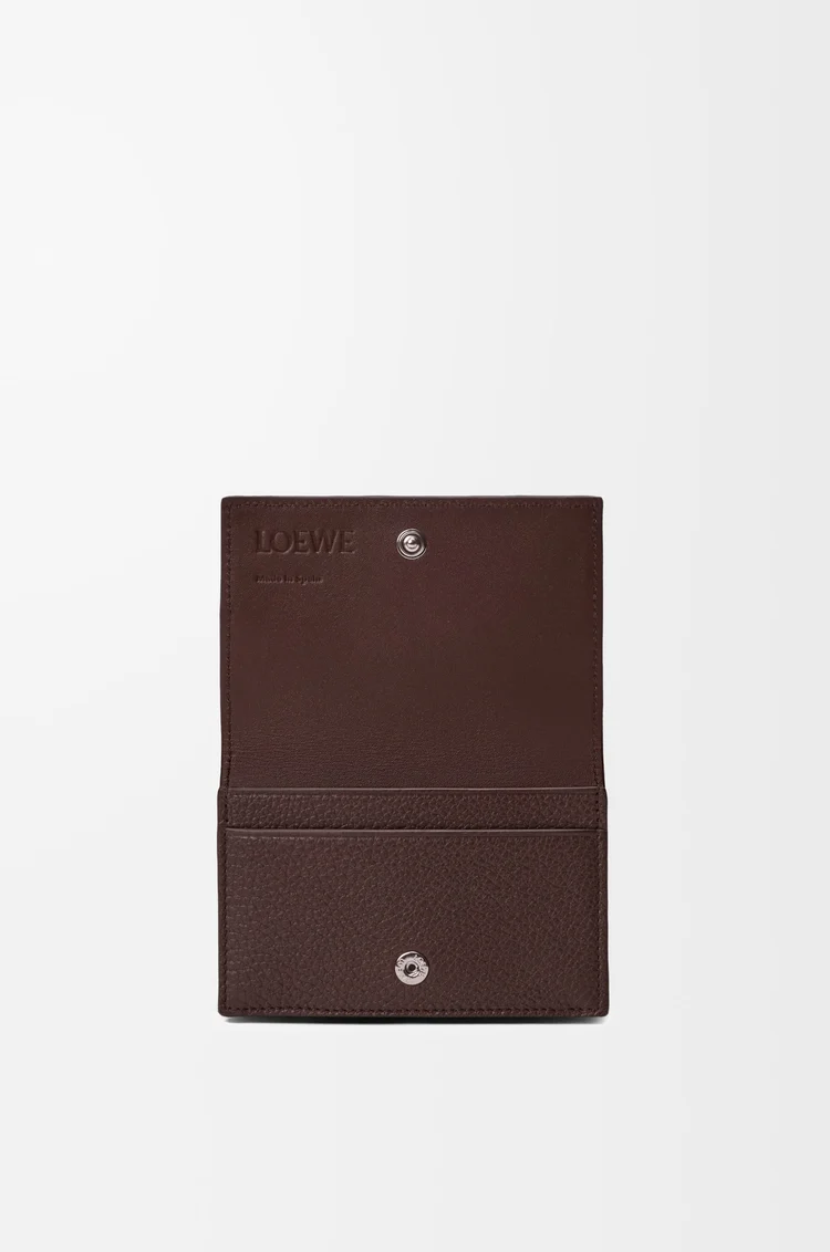 LOEWE パズル ビジネス カードホルダー（サプルグレインカーフ） チョコレート