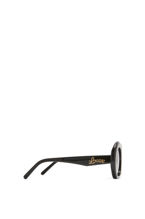 LOEWE Halfmoon sunglasses in acetate Shiny Black plp_rd