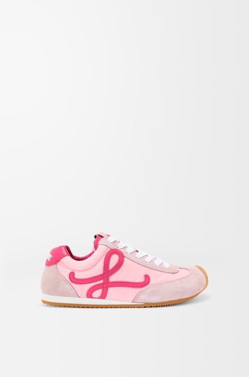 LOEWE Ballet Runner 2.0 in nylon and calfskin Baby Pink/Fuxia/Old Pink